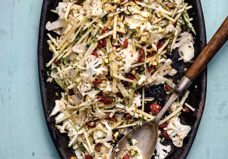 Cauliflower Salad with Apples, Pistachios, and Goji Berries from Fix It with Food by Michael Symon