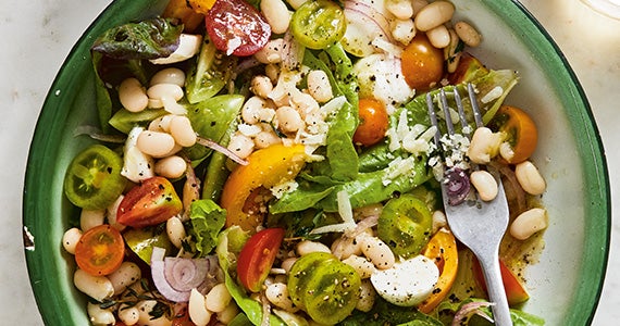 PIzza Salad from The Weekday Vegetarian by Jenny Rosenstrach